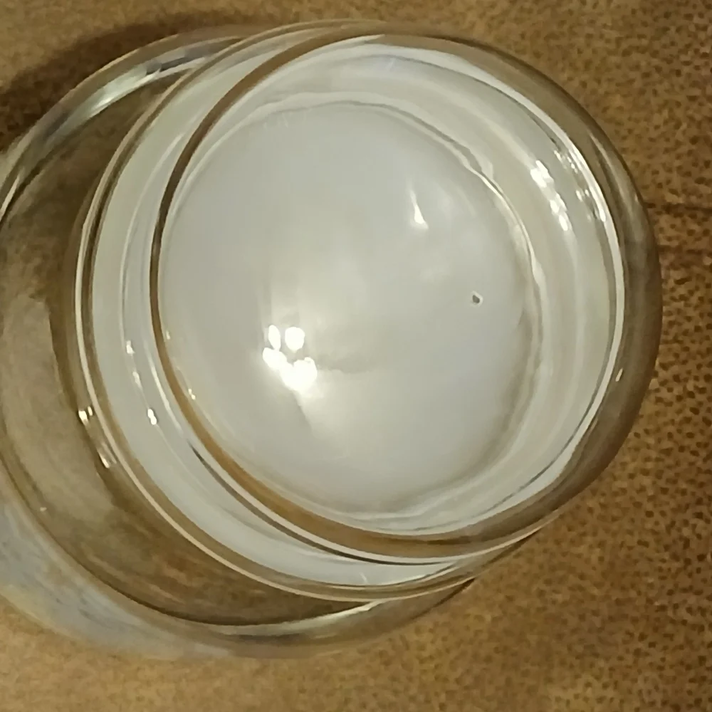 Glass Jar with Snowflake Design